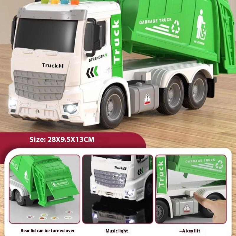 Детский мусорный грузовик для классификации сплавов, городской санитарии, инженерного оборудования, раннего образования, со звуком и светом, игрушечный мусоровоз для мальчиков
Детский мусорный грузовик для классификации сплавов, городской санитарии, инженерного оборудования, раннего образования, со звуком и светом, игрушечный мусоровоз для мальчиков