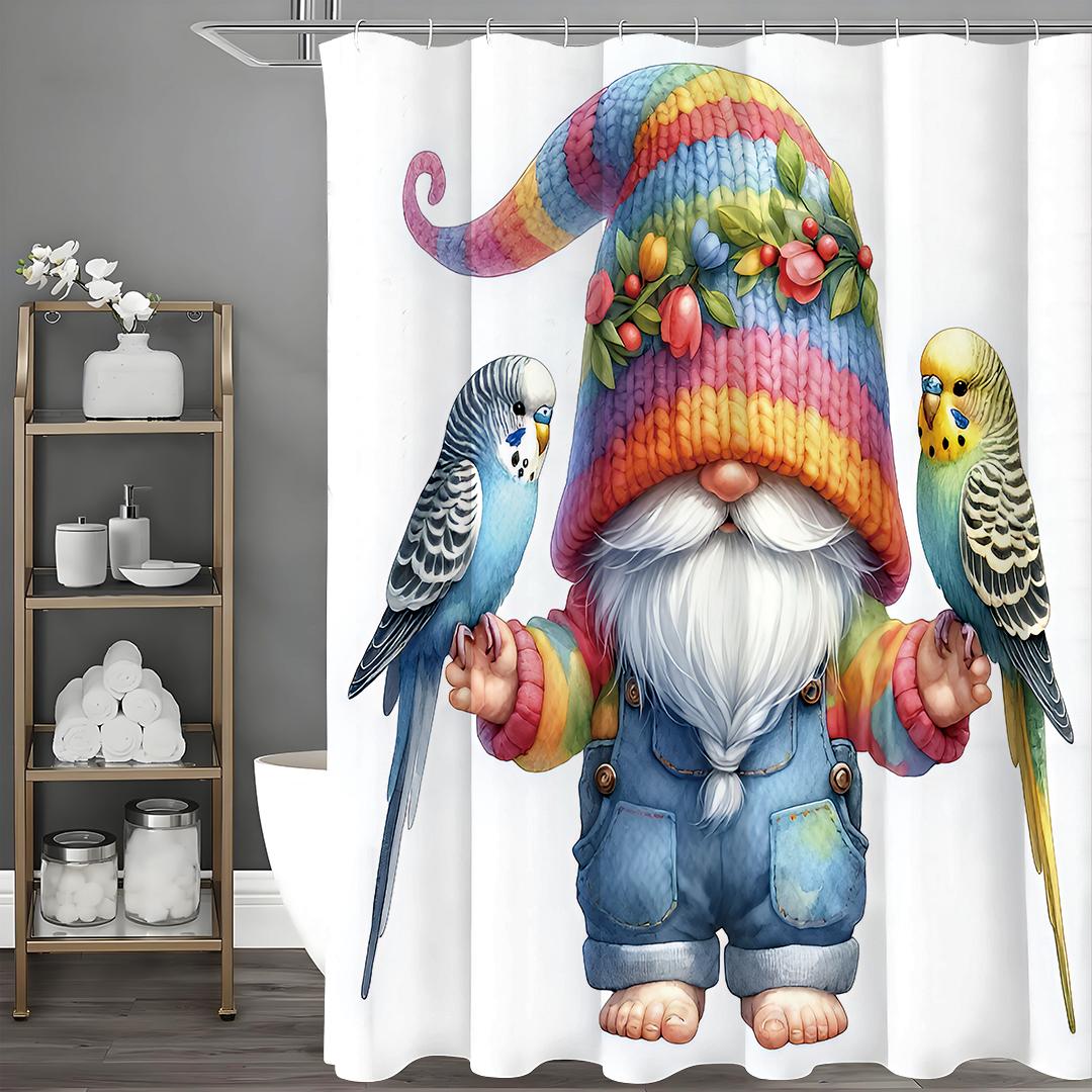Милая шторка для душа с карликовым попугаем, Декоративная шторка для душа для ванной комнаты, Водонепроницаемая шторка для душа с крючками 90*180cm
Милая шторка для душа с карликовым попугаем, Декоративная шторка для душа для ванной комнаты, Водонепроницаемая шторка для душа с крючками 90*180cm