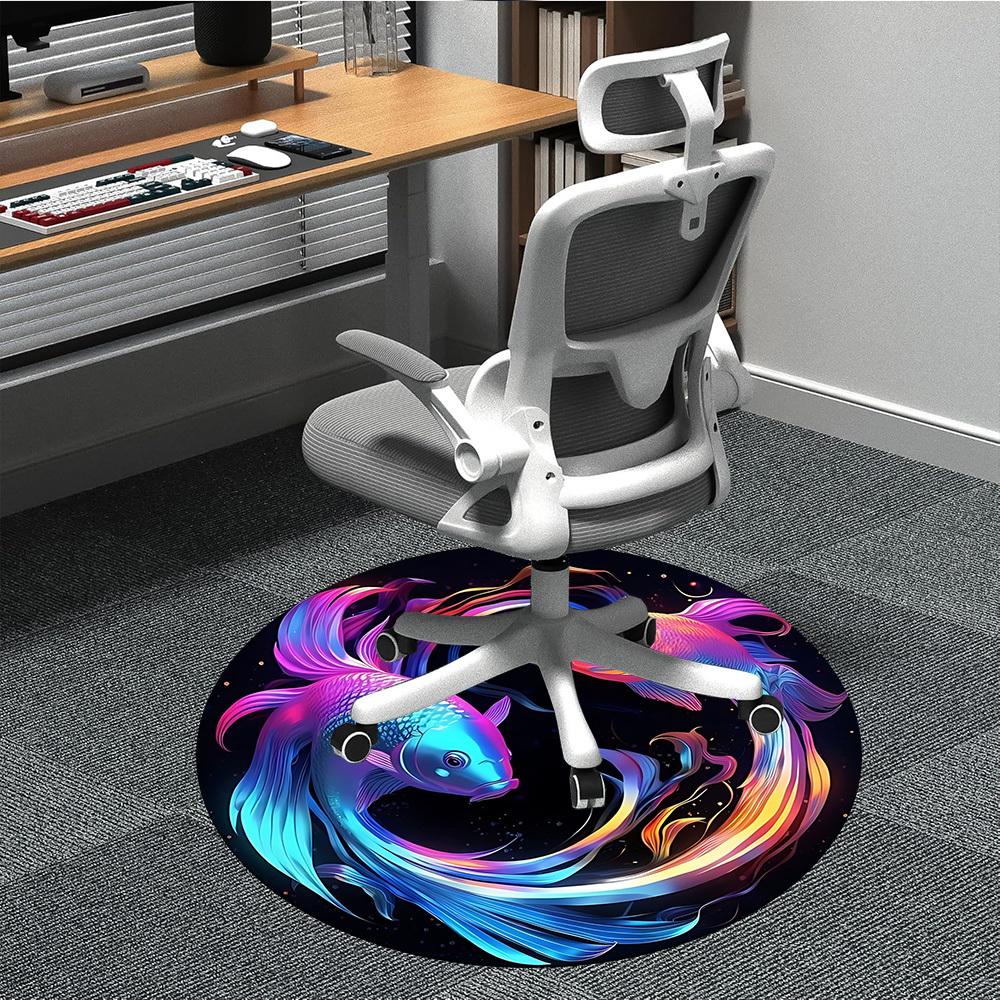 1pc Colorful Fish Artwork Chair Carpet for Office Non-Slip, Machine Washable Rug for Office, Room - Holiday Decor, Machine Made yy251016180 80cm by 80cm
1pc Colorful Fish Artwork Chair Carpet for Office Non-Slip, Machine Washable Rug for Office, Room - Holiday Decor, Machine Made yy251016180 80cm by 80cm