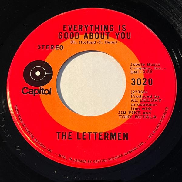 7inch Record LETTERMEN - Everything Is Good About You / It s 3020 Capitol Records 1971 US Pop Used
7inch Record LETTERMEN - Everything Is Good About You / It s 3020 Capitol Records 1971 US Pop Used