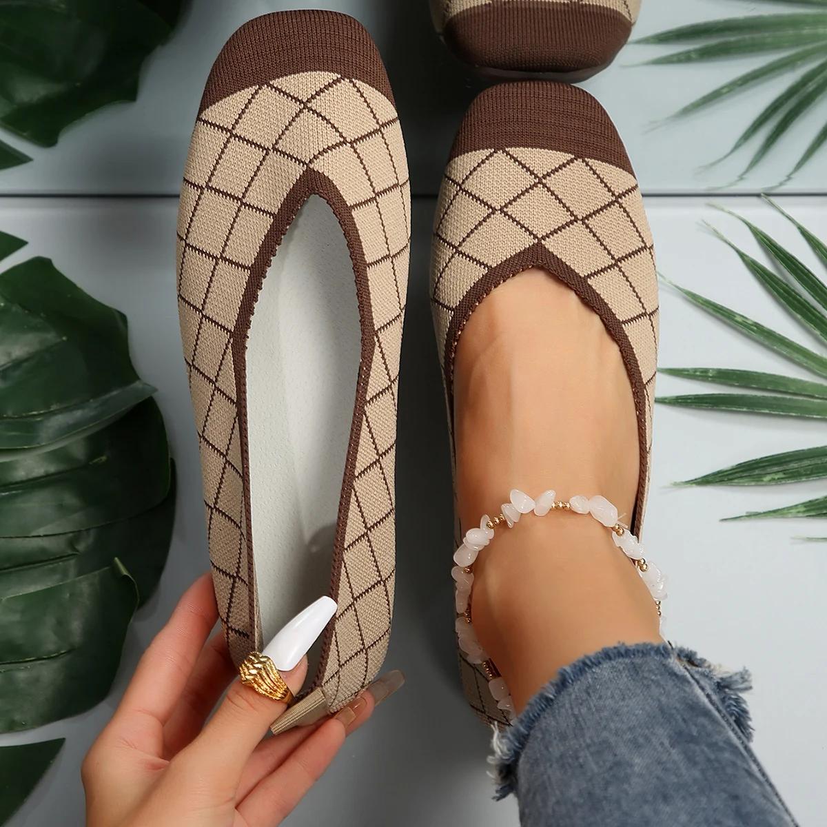 Модные женские кроссовки на плоской подошве, однотонные трикотажные туфли без застежек, повседневные дышащие балетки, женская дизайнерская обувь, лоферы, женские кроссовки 43 хаки
Модные женские кроссовки на плоской подошве, однотонные трикотажные туфли без застежек, повседневные дышащие балетки, женская дизайнерская обувь, лоферы, женские кроссовки 43 хаки