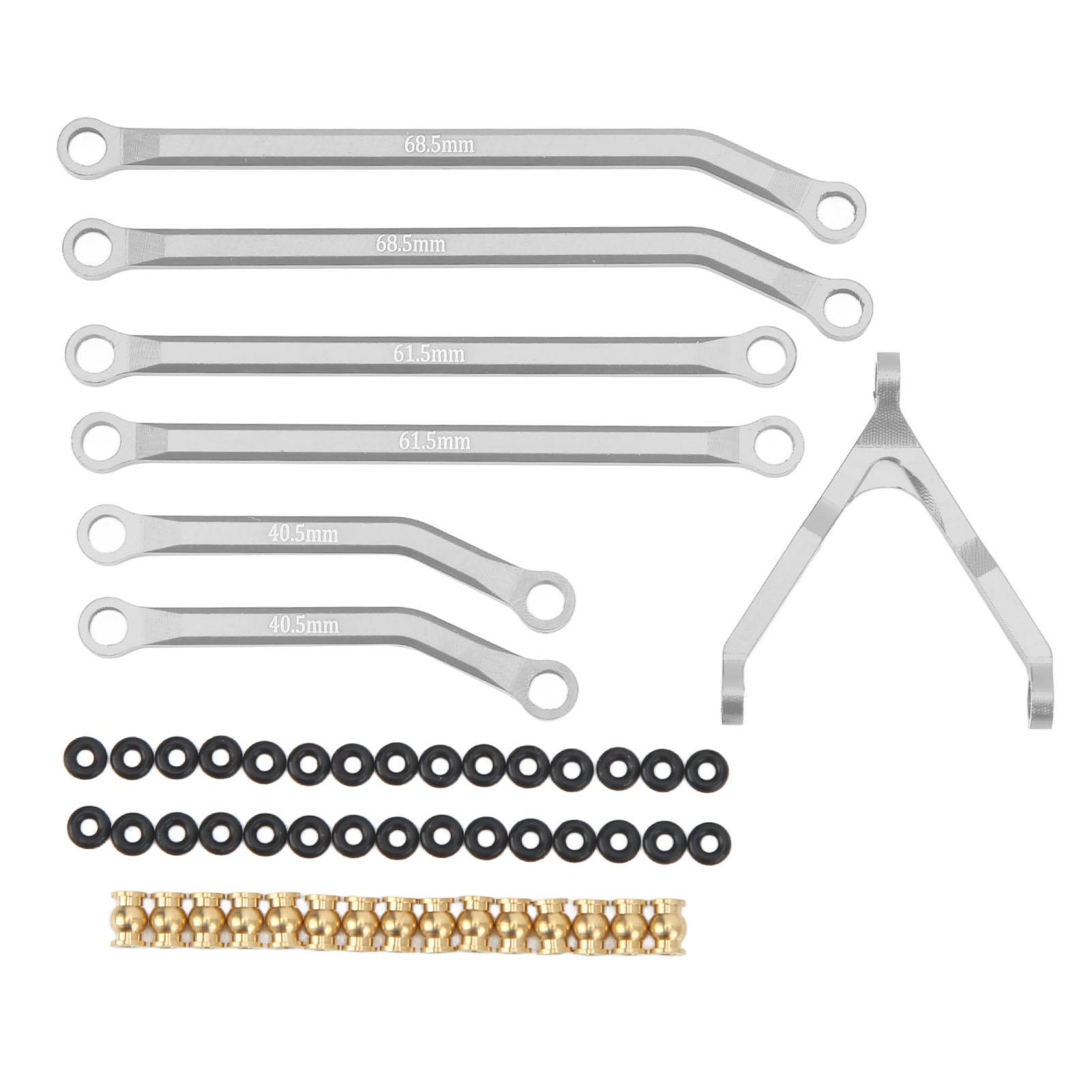 124 RC Tie Rod Kit CNC Aluminum Alloy High Clearance Pull Rod Linkage Arm End Connector Silver
124 RC Tie Rod Kit CNC Aluminum Alloy High Clearance Pull Rod Linkage Arm End Connector Silver