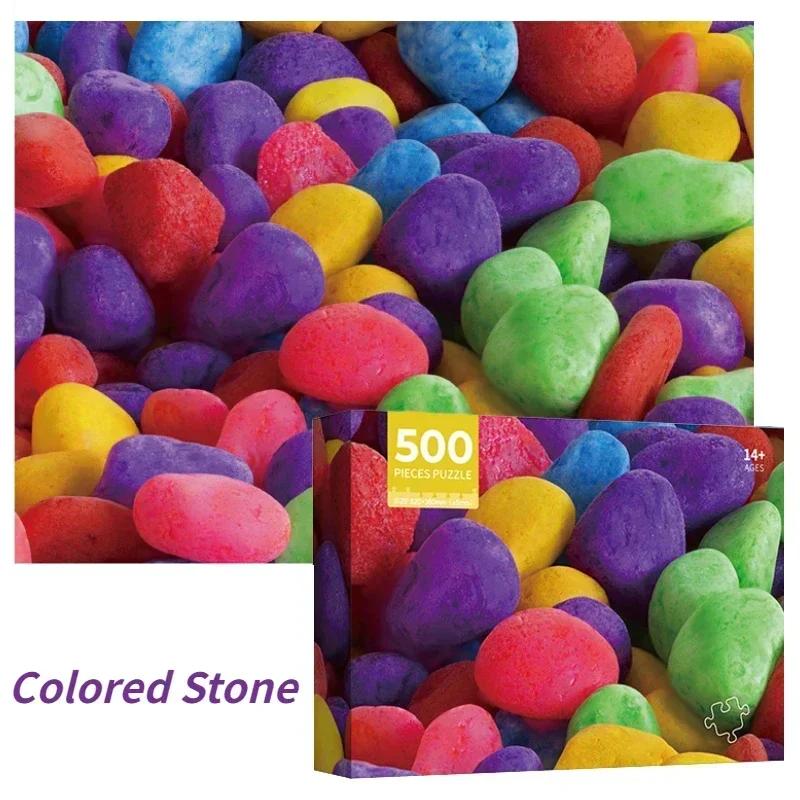 38*52cm Adults 500 Pieces Paper Jigsaw Puzzles Colored Stone Geometric Shape Paintings Stress Reducing Toys Christmas Gifts
38*52cm Adults 500 Pieces Paper Jigsaw Puzzles Colored Stone Geometric Shape Paintings Stress Reducing Toys Christmas Gifts