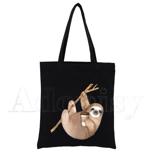 Ленивец Черные женские сумки Холщовая сумка для покупок Многоразовая сумка для покупок Эко складная 24*26cm
Ленивец Черные женские сумки Холщовая сумка для покупок Многоразовая сумка для покупок Эко складная 24*26cm