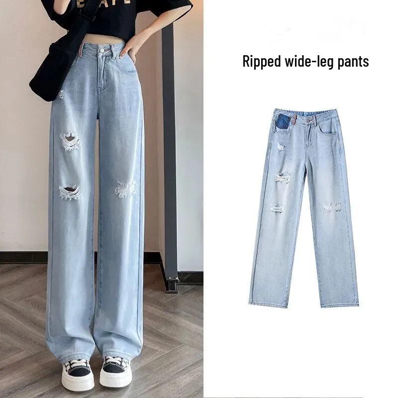 Women s Light Color High Waist Ripped Wide Leg Jeans for Summer and Spring 2025 - Slimming Loose Fit Straight Leg Pants Extra Extra Large
Women s Light Color High Waist Ripped Wide Leg Jeans for Summer and Spring 2025 - Slimming Loose Fit Straight Leg Pants Extra Extra Large