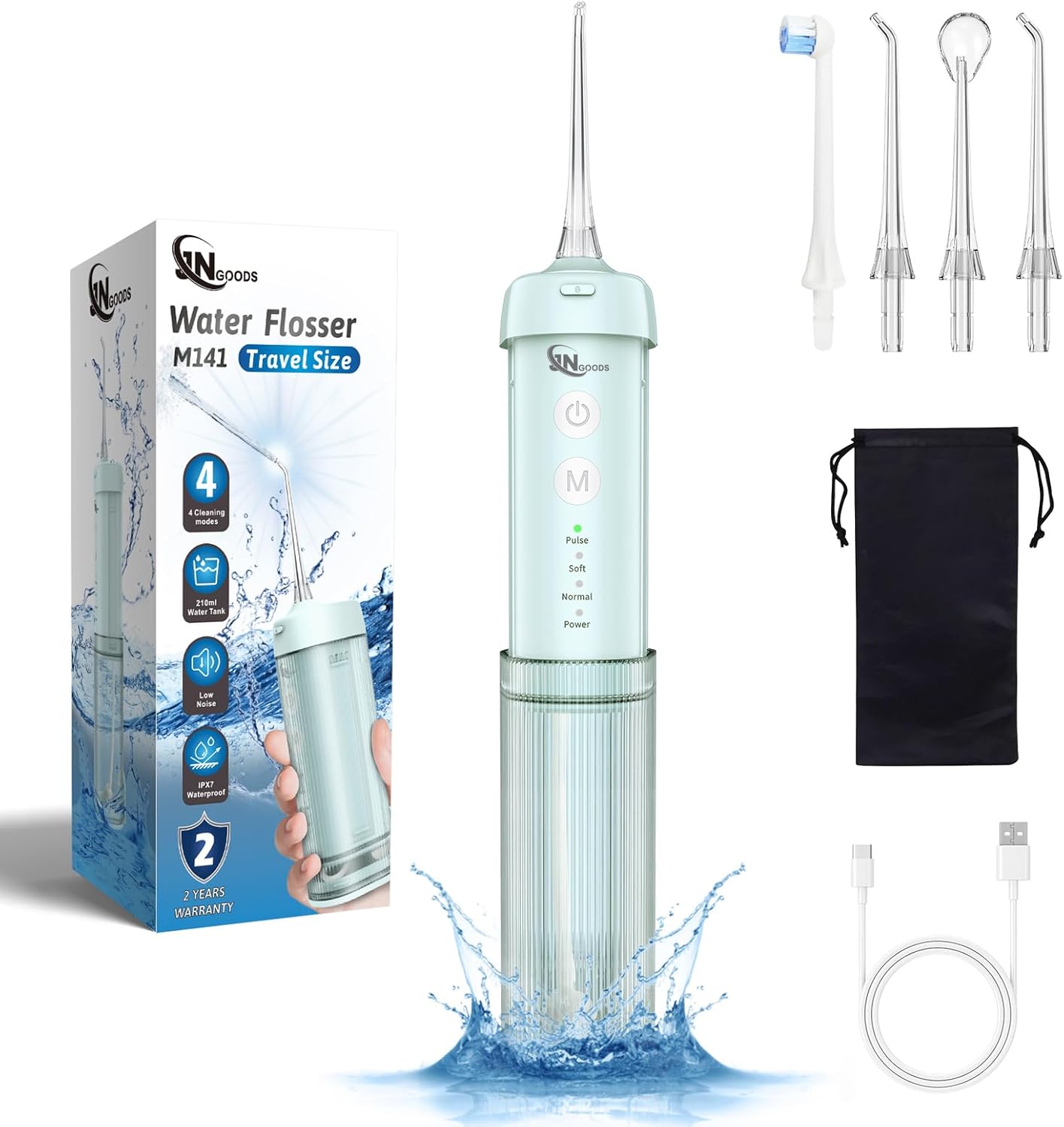 Mini Portable Water Teeth Cleaner Pick, Telescopic Water Tank, 4 Modes & United States
Mini Portable Water Teeth Cleaner Pick, Telescopic Water Tank, 4 Modes & United States