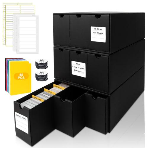 QLOUNI Trading Card Storage Box, 600CT Box
QLOUNI Trading Card Storage Box, 600CT Box