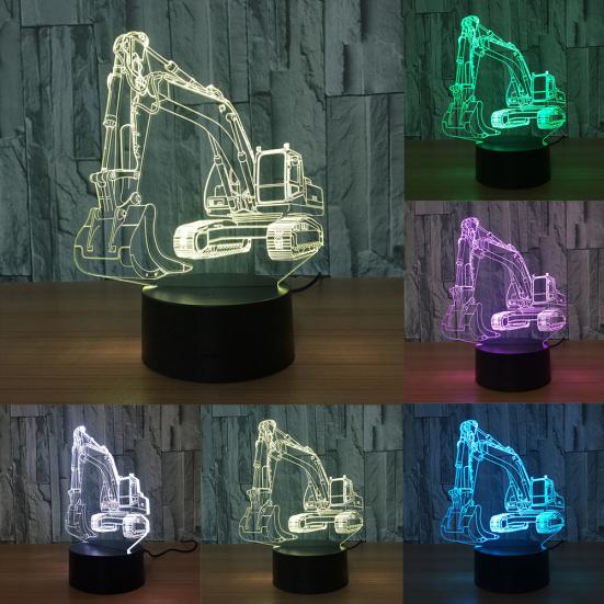 3D-экскаватор 7 светодиодных сенсорных цветов Ночная детская комната Спальня Прикроватная настольная лампа
3D-экскаватор 7 светодиодных сенсорных цветов Ночная детская комната Спальня Прикроватная настольная лампа