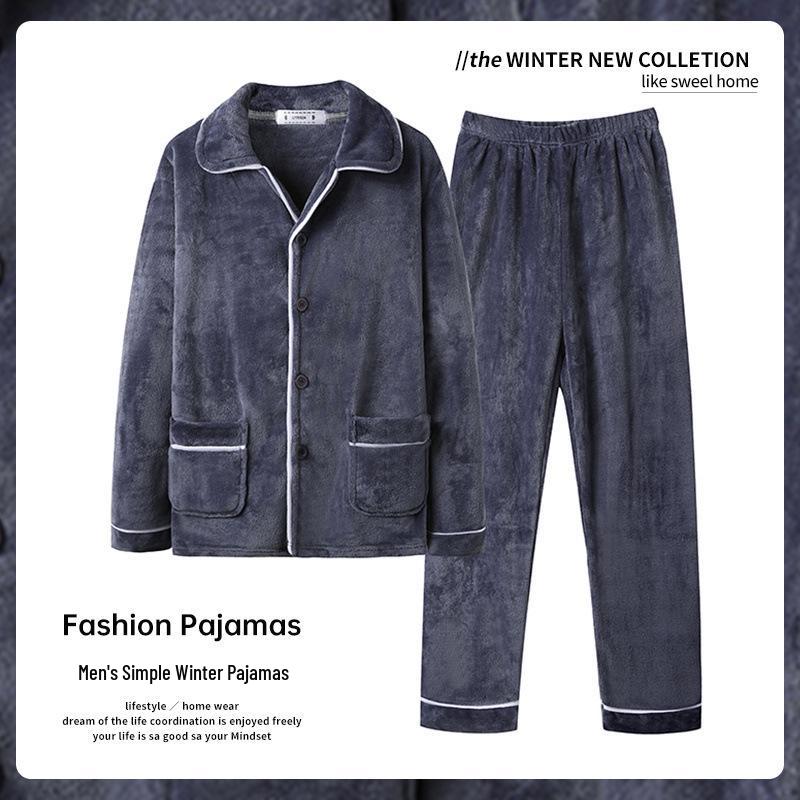 Men s Plush Fleece Pajamas Set - Thick, Warm & Long Sleeve Flannel Homewear, Suitable for Outdoors L (110-125 jin)
Men s Plush Fleece Pajamas Set - Thick, Warm & Long Sleeve Flannel Homewear, Suitable for Outdoors L (110-125 jin)