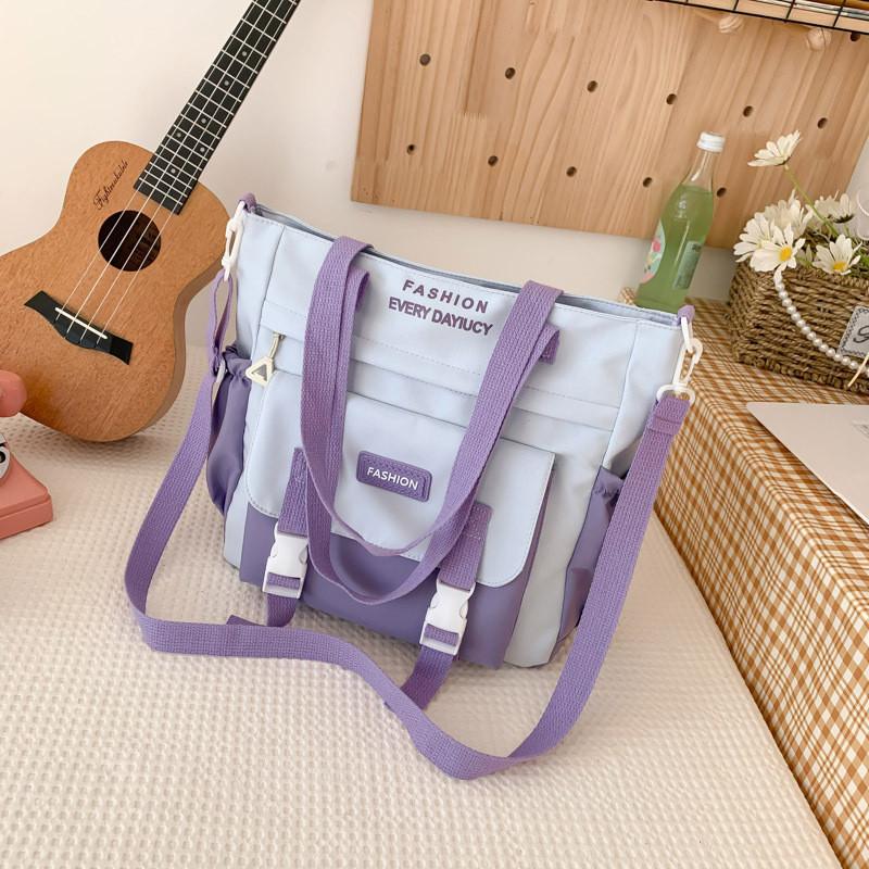 Stylish Canvas Bag For Women Spacious Tote With Trendy Color Block Design PurpleBlue
Stylish Canvas Bag For Women Spacious Tote With Trendy Color Block Design PurpleBlue