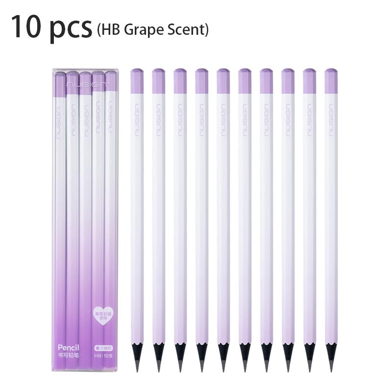 Deli 10pcs 2B/HB Grape Scent Hexagonal Wooden Pencil School&Office Supplies Art Exam Sketch Drawing Pencils Stationery Gift
Deli 10pcs 2B/HB Grape Scent Hexagonal Wooden Pencil School&Office Supplies Art Exam Sketch Drawing Pencils Stationery Gift