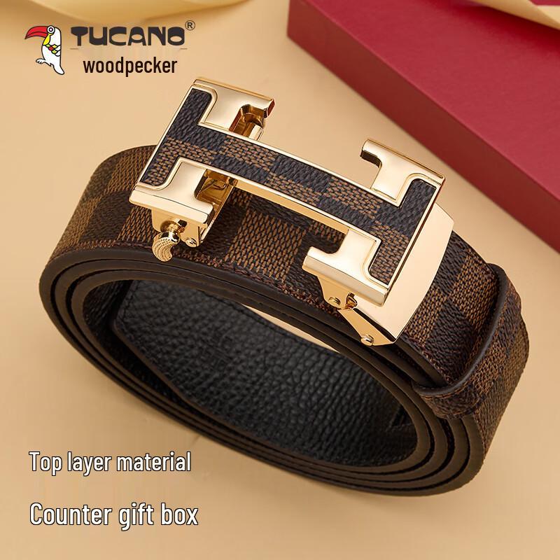 TUCANO Men s Luxury First-Layer Cowhide Leather Belt with Automatic Buckle 120cm
TUCANO Men s Luxury First-Layer Cowhide Leather Belt with Automatic Buckle 120cm