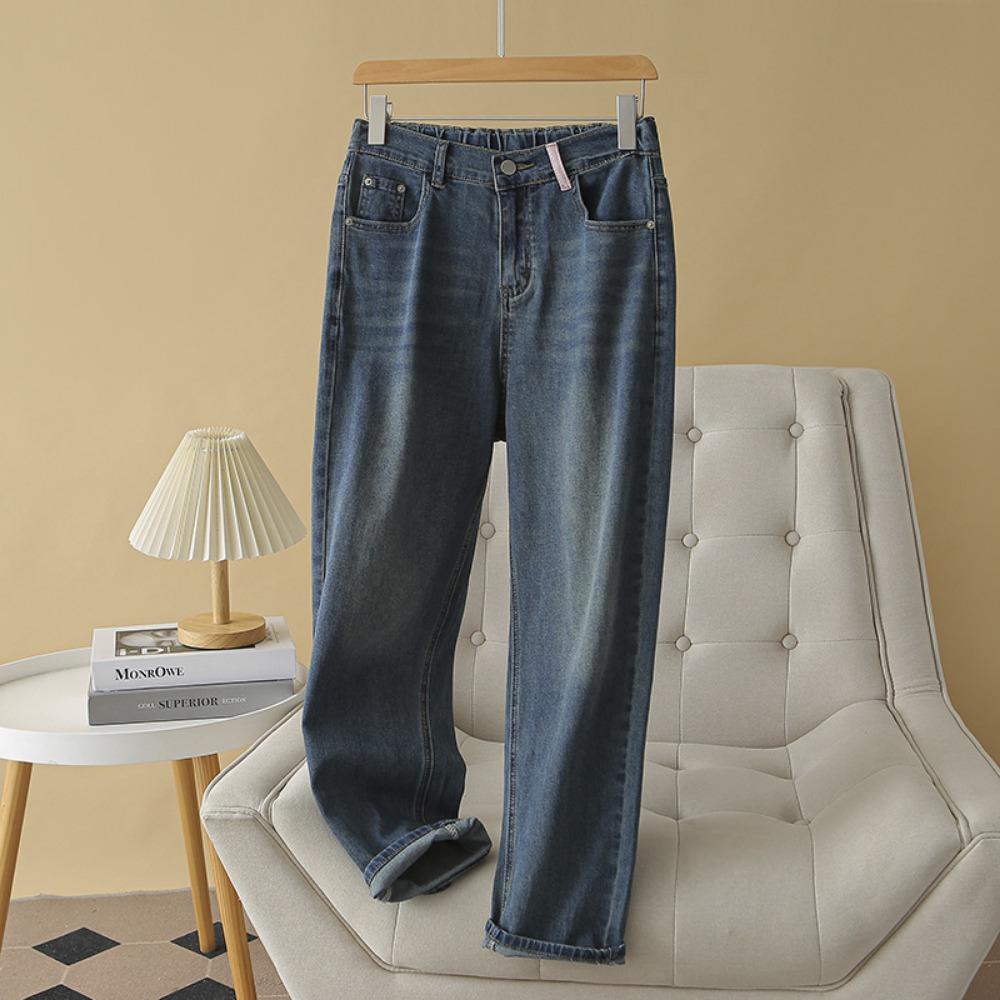 Plus Size Jeans for Women Elastic High Waist Baggy Jeans Woman Ankle Length Vintage Blue Denim Pants M темно-синий
Plus Size Jeans for Women Elastic High Waist Baggy Jeans Woman Ankle Length Vintage Blue Denim Pants M темно-синий