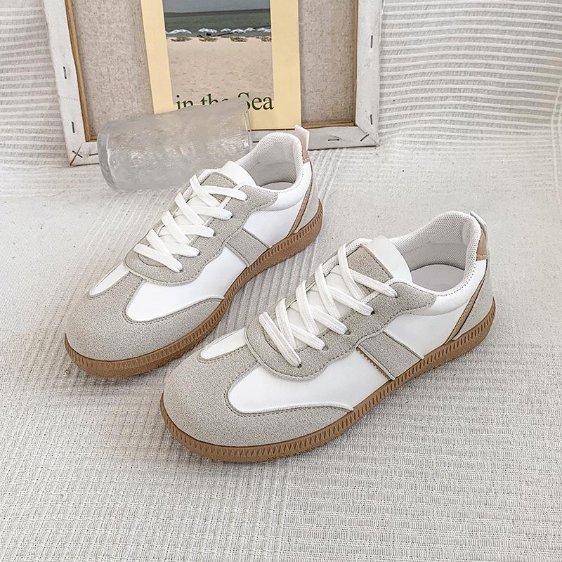 Ретро обувь Dexun женские туфли большого размера обувь Dexun весна и осень новые маленькие белые туфли универсальные модные спортивные туфли для отдыха партия 36 серый
