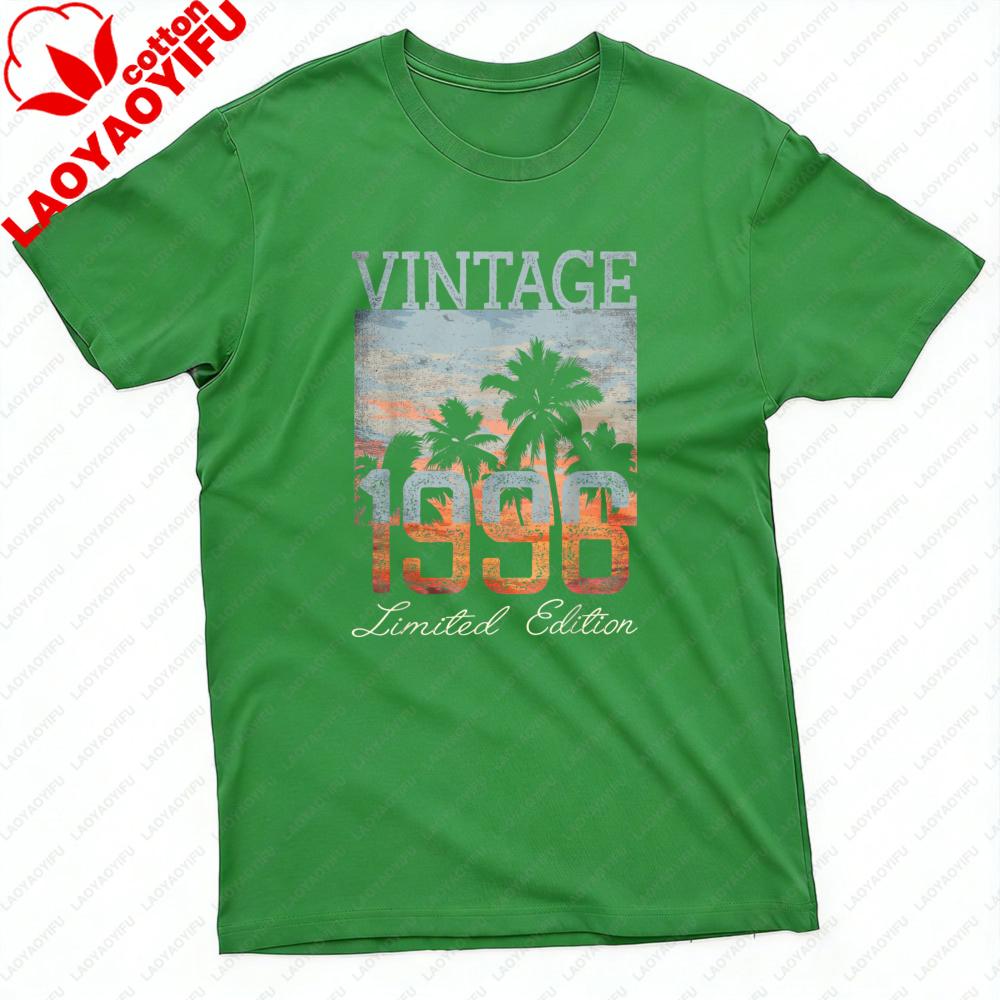 Vintage 1996 Palm Tree Sunset Limited Edition Summer T Shirt Casual Fashion Unisex TShirt Cotton Short Sleeve Unisex Tops 4XL
Vintage 1996 Palm Tree Sunset Limited Edition Summer T Shirt Casual Fashion Unisex TShirt Cotton Short Sleeve Unisex Tops 4XL