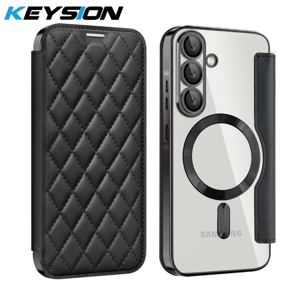 KEYSION Plating Leather Flip Wallet Case for Samsung Galaxy A57 5G A37 5G Card Slots Magnetic Phone Back Cover for Galaxy A17 4G 5G for Samsung A57 5G чёрный
KEYSION Plating Leather Flip Wallet Case for Samsung Galaxy A57 5G A37 5G Card Slots Magnetic Phone Back Cover for Galaxy A17 4G 5G for Samsung A57 5G чёрный