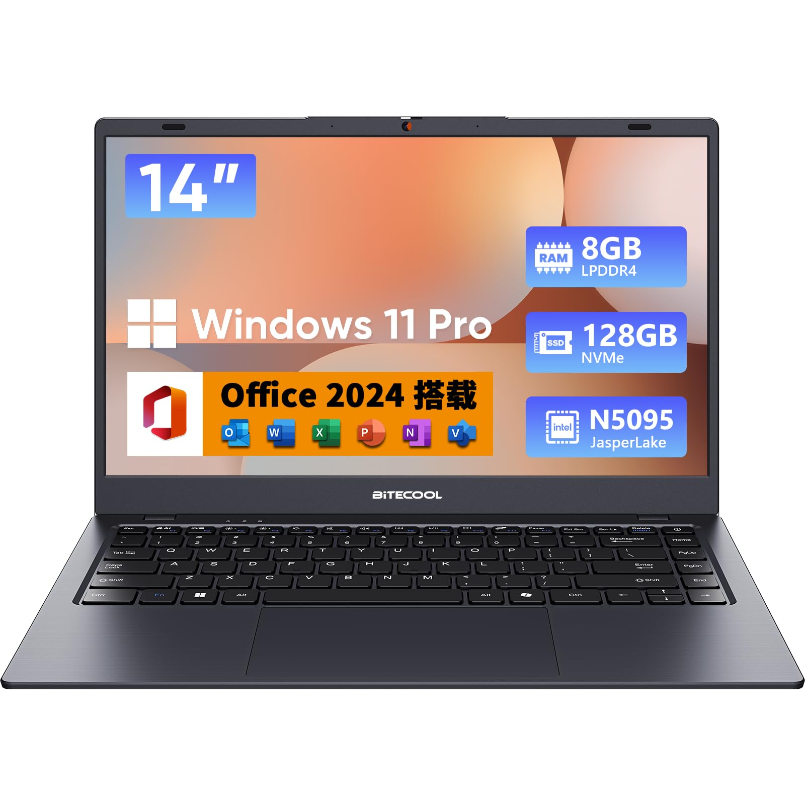 Laptop Intel N5095 with Office with Windows thin PC notebook Japanese keyboard included Large screen laptop Memory 8GB SSD 128GB Replaceable up to 1TB
Laptop Intel N5095 with Office with Windows thin PC notebook Japanese keyboard included Large screen laptop Memory 8GB SSD 128GB Replaceable up to 1TB