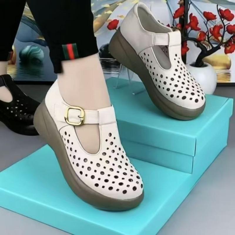 Жіночі босоніжки на середньому підборі з товстою підошвою, протиковзкі, перфоровані та дихаючі сабо, круті туфлі для мами 39 бежевий
Жіночі босоніжки на середньому підборі з товстою підошвою, протиковзкі, перфоровані та дихаючі сабо, круті туфлі для мами 39 бежевий