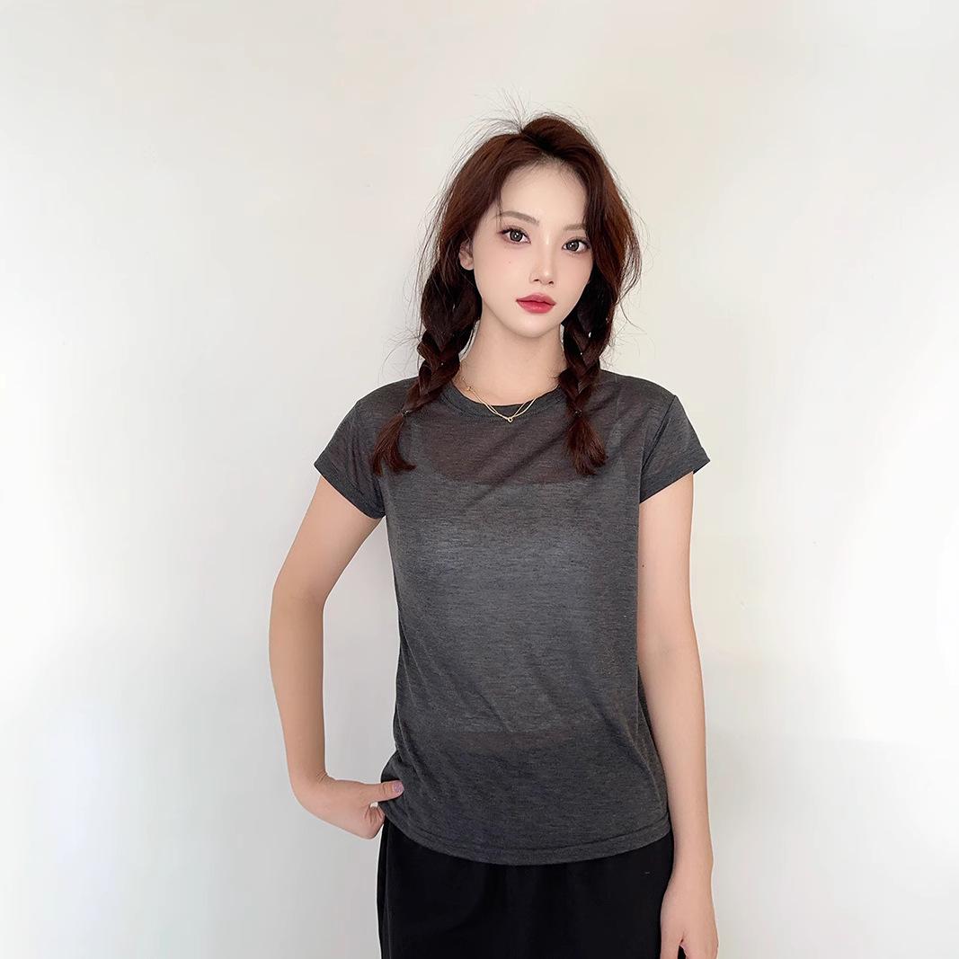 Women s Slimming Tencel Short Sleeve Summer Top - Solid Color Fashionable Base Layer XL хаки
Women s Slimming Tencel Short Sleeve Summer Top - Solid Color Fashionable Base Layer XL хаки