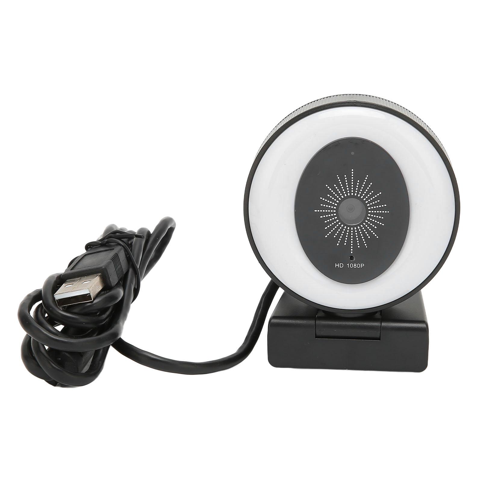 USB Web Camera Full HD 1080P 30fps Regulable Ring Light Noise Cancelling Built in Microphone
USB Web Camera Full HD 1080P 30fps Regulable Ring Light Noise Cancelling Built in Microphone