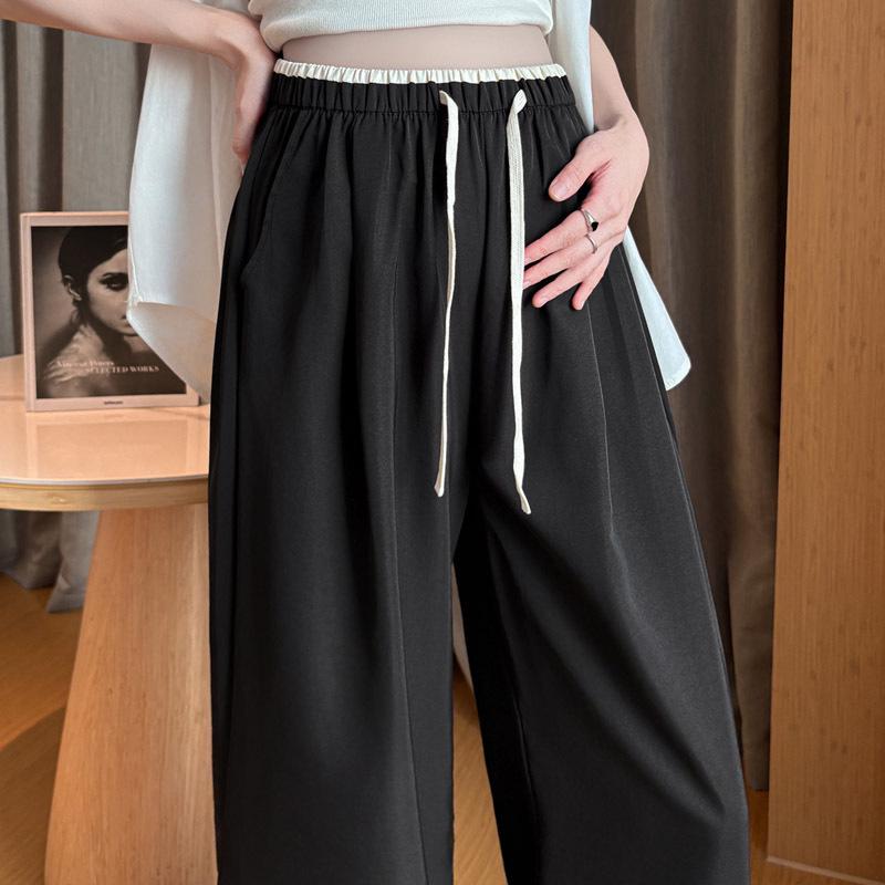 Spring 2026 Ice Silk White Maternity Wide-Leg Pants: Thin, Color-Blocked, Straight-Leg with Drawstring 2X Large чорний
Spring 2026 Ice Silk White Maternity Wide-Leg Pants: Thin, Color-Blocked, Straight-Leg with Drawstring 2X Large чорний