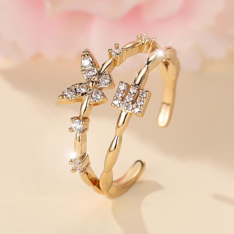 Двухслойные циркониевые бабочки 26 букв открытые кольца для женщин золотого цвета регулируемое кольцо палец ювелирные изделия свадебный подарок E золотой
Двухслойные циркониевые бабочки 26 букв открытые кольца для женщин золотого цвета регулируемое кольцо палец ювелирные изделия свадебный подарок E золотой