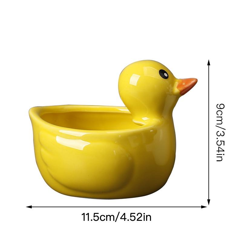 Милая утка цветочный горшок сочный горшок керамический горшок домашний декор настольные украшения бонсай горшок украшение сада жёлтый