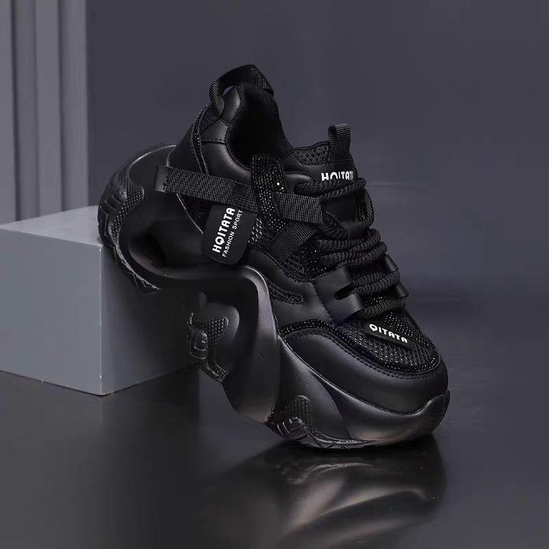 Модные дышащие кроссовки для женщин, Новая весна/лето 2025, уличная мода, на толстой подошве, легкая и повседневная спортивная обувь 40 чёрный
Модные дышащие кроссовки для женщин, Новая весна/лето 2025, уличная мода, на толстой подошве, легкая и повседневная спортивная обувь 40 чёрный