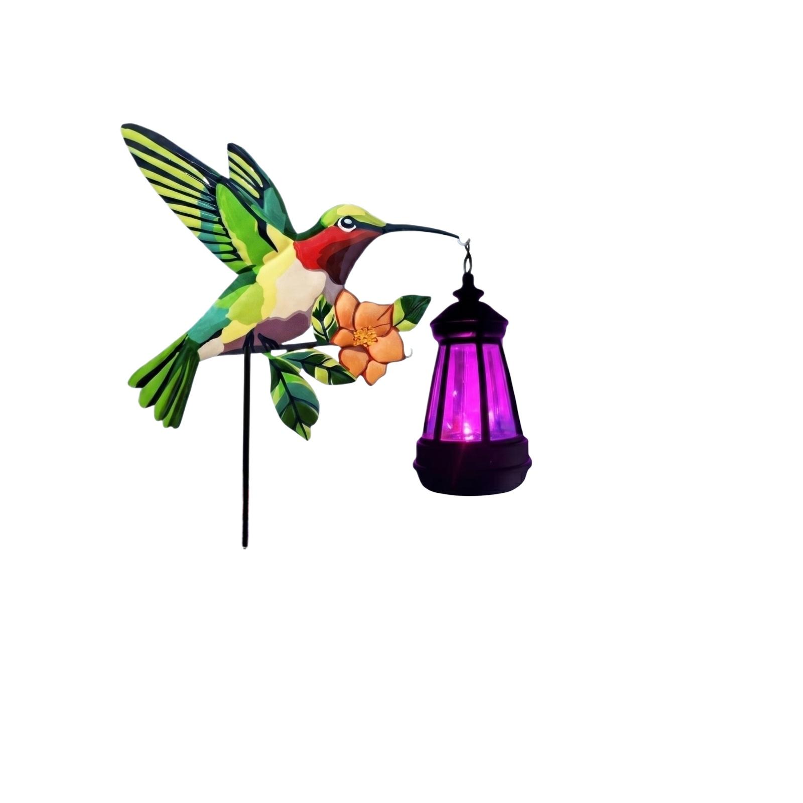 Solar Powered Hummingbird Lantern Outdoor Metal Garden Stake Light Decorative Pathway Yard Lamp for Landscape Lighting One Size
Solar Powered Hummingbird Lantern Outdoor Metal Garden Stake Light Decorative Pathway Yard Lamp for Landscape Lighting One Size