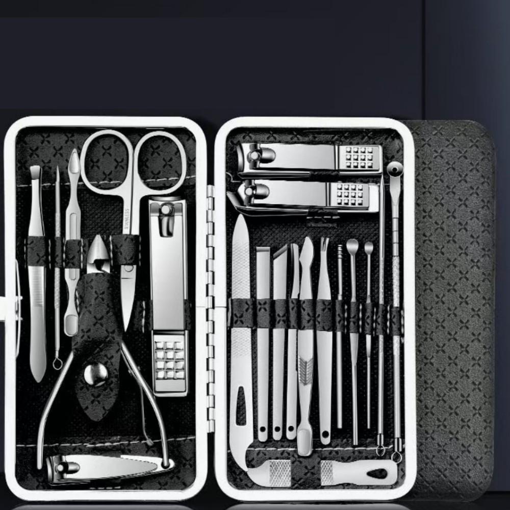 Stainless Steel Nail Clipper Kit 8/19/21PCS | Full Body Care for Hands/Feet/Ears | Home Grooming Set & Holiday Gift | Durable Multi-Tool 8PCS
Stainless Steel Nail Clipper Kit 8/19/21PCS | Full Body Care for Hands/Feet/Ears | Home Grooming Set & Holiday Gift | Durable Multi-Tool 8PCS