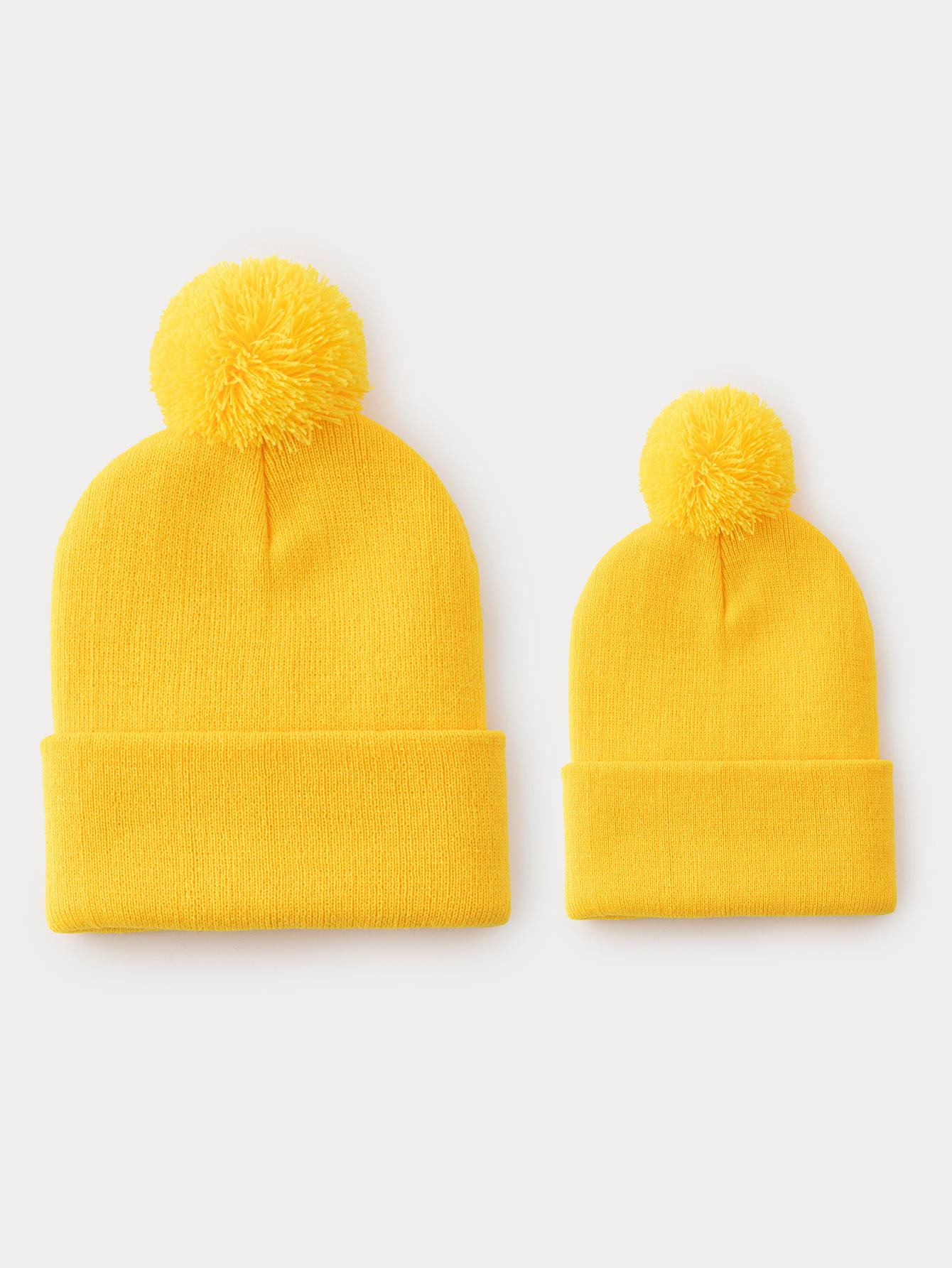 Unisex Plain Knit Wool Hat with Pom-Pom: Warm, Windproof, Rolled Brim, Ear Protection for Autumn and Winter Outdoors Children (2-8 years) жовтий
Unisex Plain Knit Wool Hat with Pom-Pom: Warm, Windproof, Rolled Brim, Ear Protection for Autumn and Winter Outdoors Children (2-8 years) жовтий
