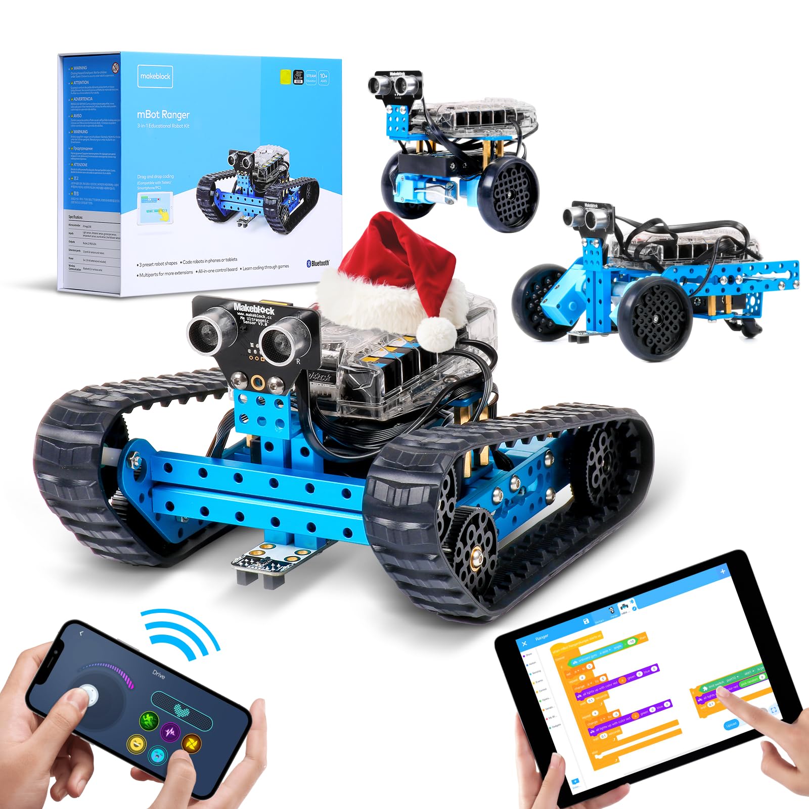 Makeblock mBot Ranger Программирование робота Сборка робота Набор для программирования Радиоуправляемая программируемая игрушка STEM Education Scratch и Arduino C
Makeblock mBot Ranger Программирование робота Сборка робота Набор для программирования Радиоуправляемая программируемая игрушка STEM Education Scratch и Arduino C