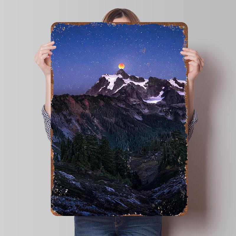 Blood Moon Over Shuksan Metal Poster Customized Wall Art Retro Vintage Tinplate Signs for Home Decor Setup Decorations Wand Deko 7.9x11.8In(20x30cm)
Blood Moon Over Shuksan Metal Poster Customized Wall Art Retro Vintage Tinplate Signs for Home Decor Setup Decorations Wand Deko 7.9x11.8In(20x30cm)