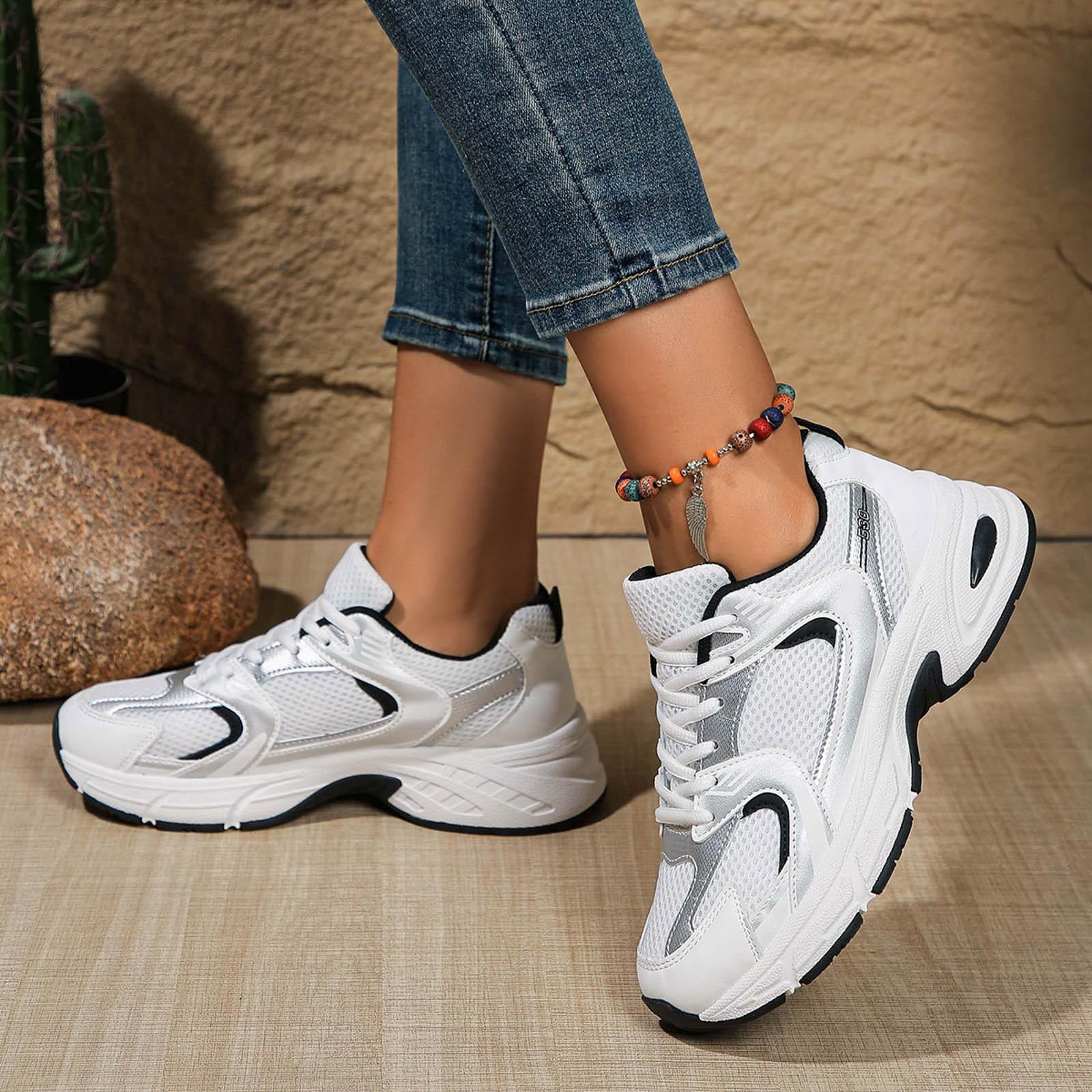 Women Sneakers Sport Running Hiking Mesh Breathable Flats Platform Casual Shoes Comfort Lace Up Women Fashion Walking Shoes 43 чорний
Women Sneakers Sport Running Hiking Mesh Breathable Flats Platform Casual Shoes Comfort Lace Up Women Fashion Walking Shoes 43 чорний