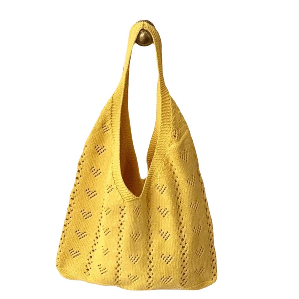 Elastic Crochet Tote Bags Heart-Shaped Shopping Bags Hollow Knitted Shoulder Bags Commute жёлтый
Elastic Crochet Tote Bags Heart-Shaped Shopping Bags Hollow Knitted Shoulder Bags Commute жёлтый