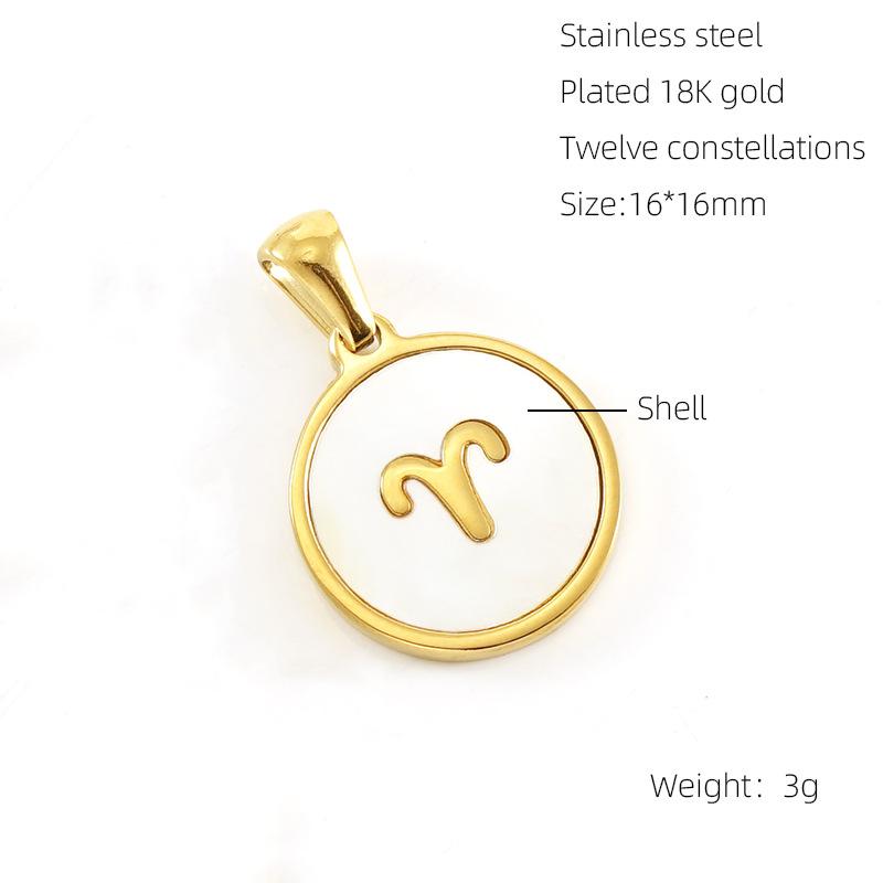 New 18K white shell constellation titanium steel pendant French temperament versatile commuter necklace
New 18K white shell constellation titanium steel pendant French temperament versatile commuter necklace