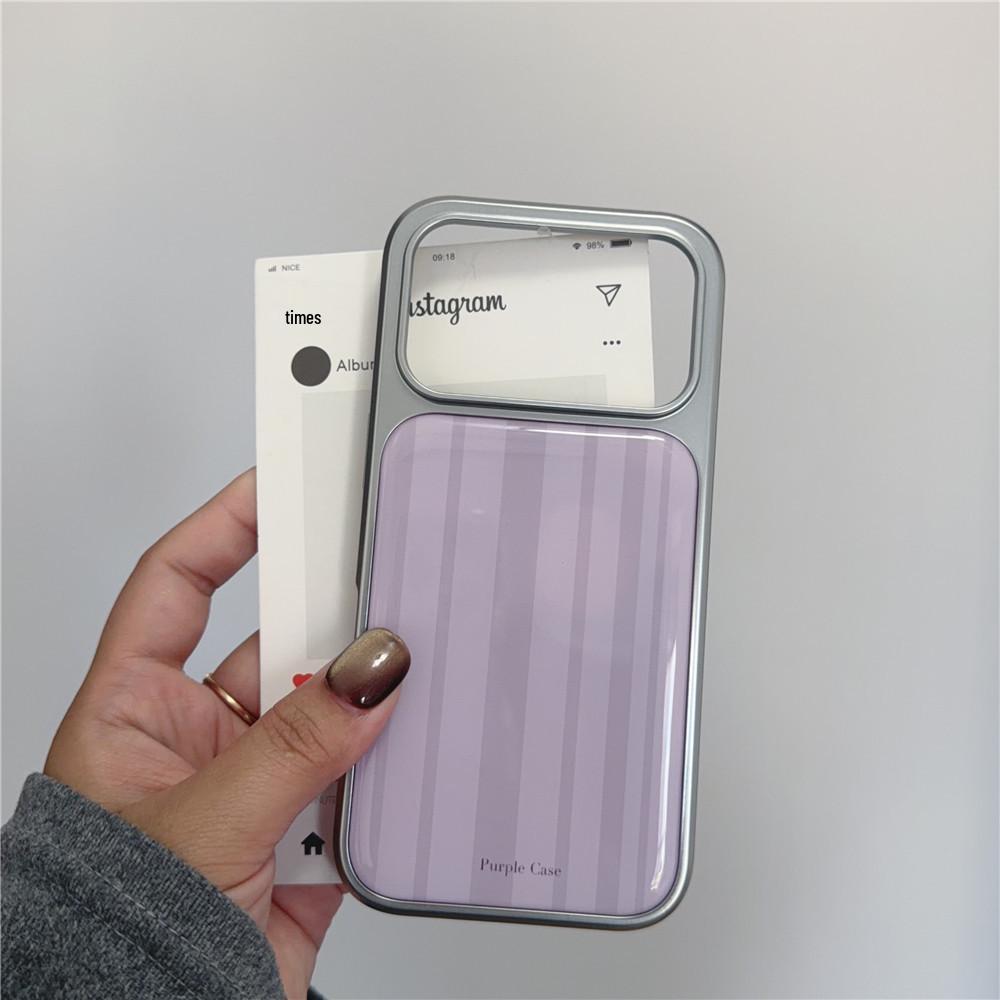 Minimalist Taro Purple Striped Phone Case for iPhone 17Pro/16ProMax/15, High-End Feel, New Female Model 16Pro
Minimalist Taro Purple Striped Phone Case for iPhone 17Pro/16ProMax/15, High-End Feel, New Female Model 16Pro