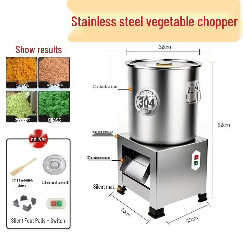 Stainless Steel Multifunctional Vegetable & Grass Chopper for Poultry Feed
Stainless Steel Multifunctional Vegetable & Grass Chopper for Poultry Feed