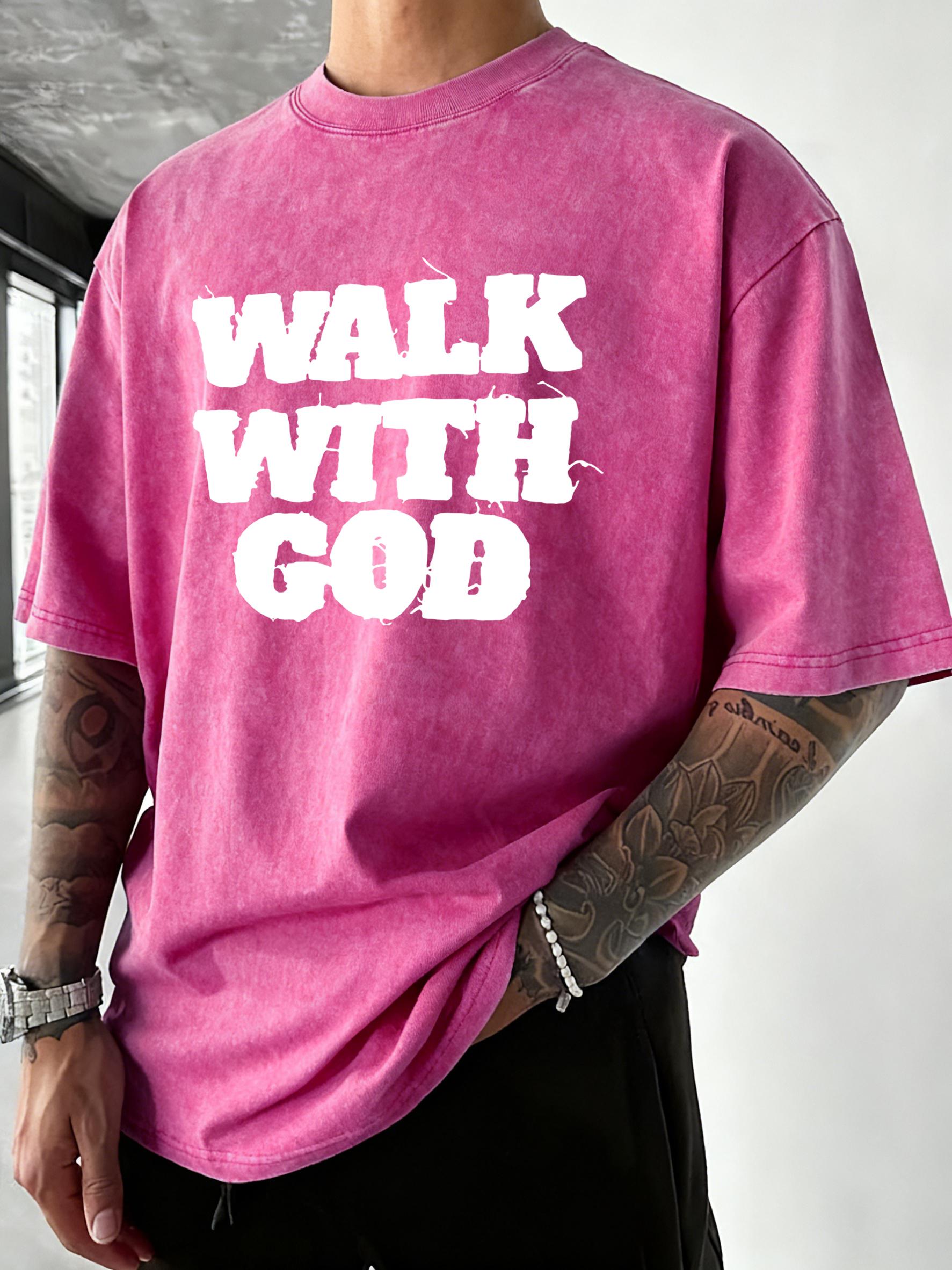 Walk With God Printed Men Washed TShirt Retro Running Crewneck T Shirts Hip Hop Oversized Clothes Summer Cotton Streetwear S
Walk With God Printed Men Washed TShirt Retro Running Crewneck T Shirts Hip Hop Oversized Clothes Summer Cotton Streetwear S
