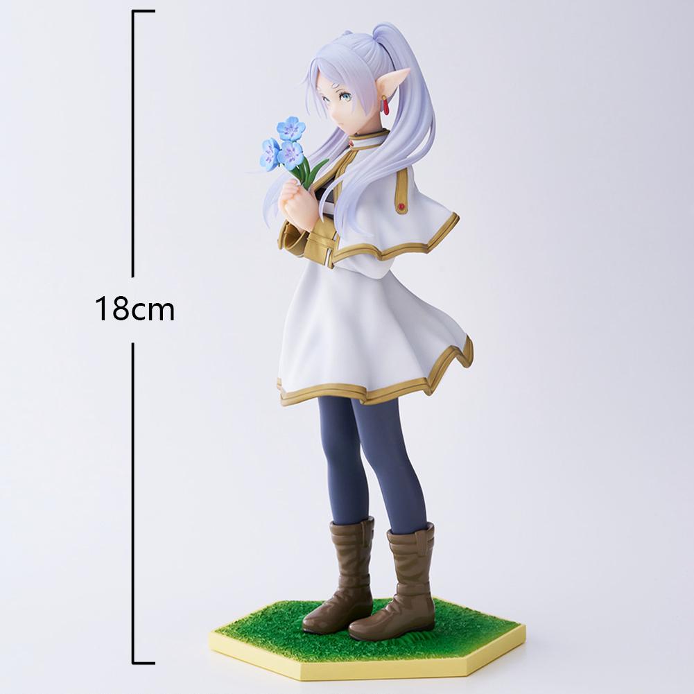 18cm Frieren Anime peripheral Girl Figure Frieren Action Figure Cartoon Collectible Standing pose holding flowers figurine Gifts 18CM
18cm Frieren Anime peripheral Girl Figure Frieren Action Figure Cartoon Collectible Standing pose holding flowers figurine Gifts 18CM