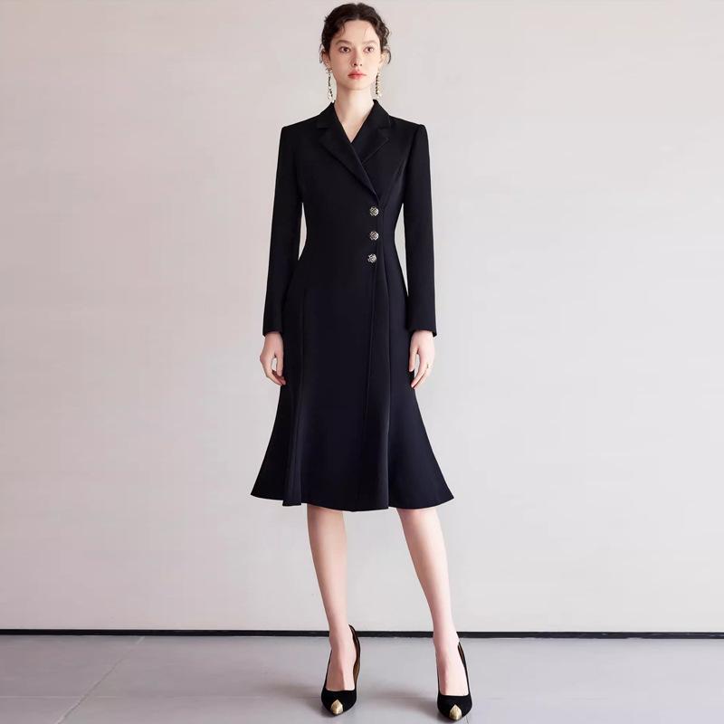 Black Slimming Mid-Length Fishtail Skirt Dress for Professional Women s Formal Wear XL
Black Slimming Mid-Length Fishtail Skirt Dress for Professional Women s Formal Wear XL