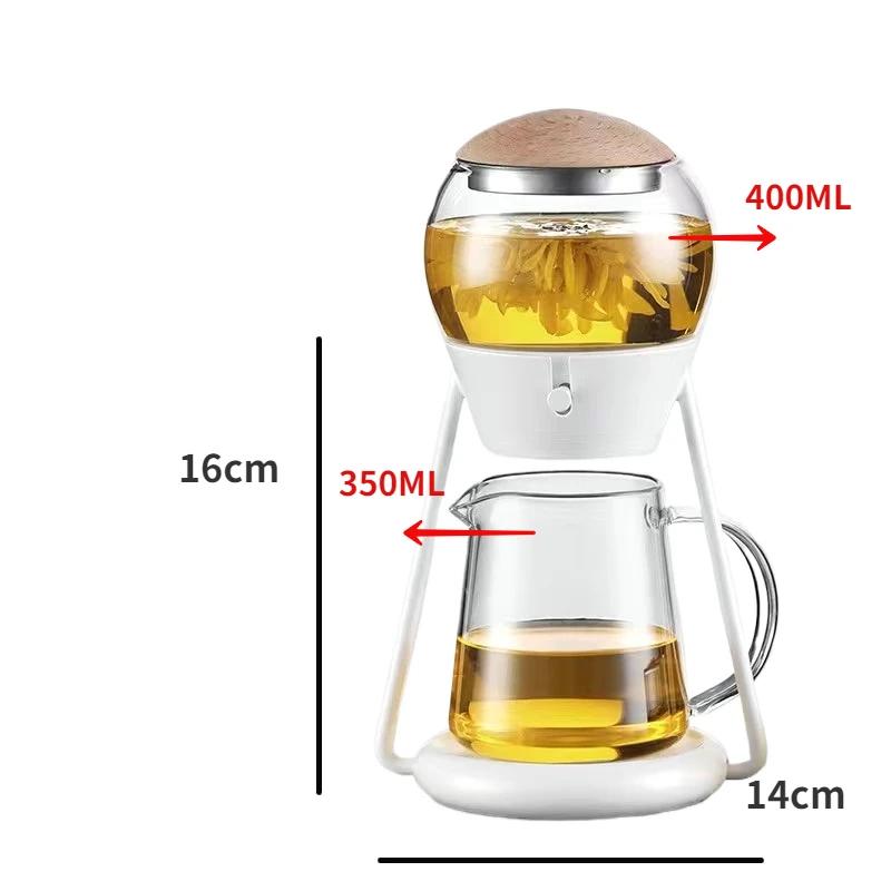 New Creative Planet Brewing Teapot Lazy Tea Kung Fu Tea Sets Glass Spherical Teapot One Button Press Out of Water білий
New Creative Planet Brewing Teapot Lazy Tea Kung Fu Tea Sets Glass Spherical Teapot One Button Press Out of Water білий