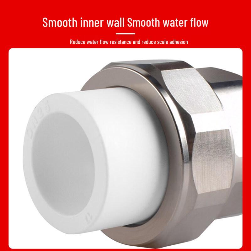 Thickened Stainless Steel PPR Pipe Union Joint
Thickened Stainless Steel PPR Pipe Union Joint