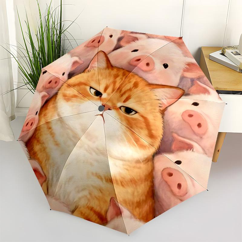 1pc Cat Pigs Open/Close Folding Umbrella, All- Portable Umbrella for & Men, Stylish Accessory (Holiday Gift) 8-Rib yy251213185
1pc Cat Pigs Open/Close Folding Umbrella, All- Portable Umbrella for & Men, Stylish Accessory (Holiday Gift) 8-Rib yy251213185