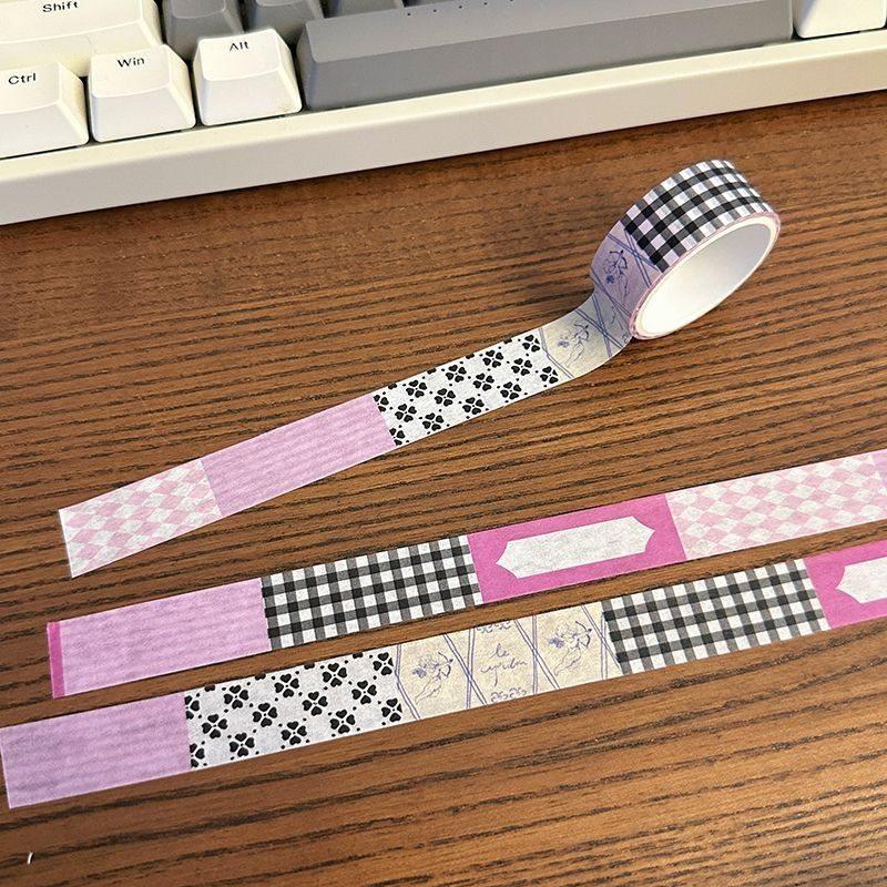 1pcs Checkered pattern and paper tape hand account basic decoration DIY material hand account stickers
1pcs Checkered pattern and paper tape hand account basic decoration DIY material hand account stickers