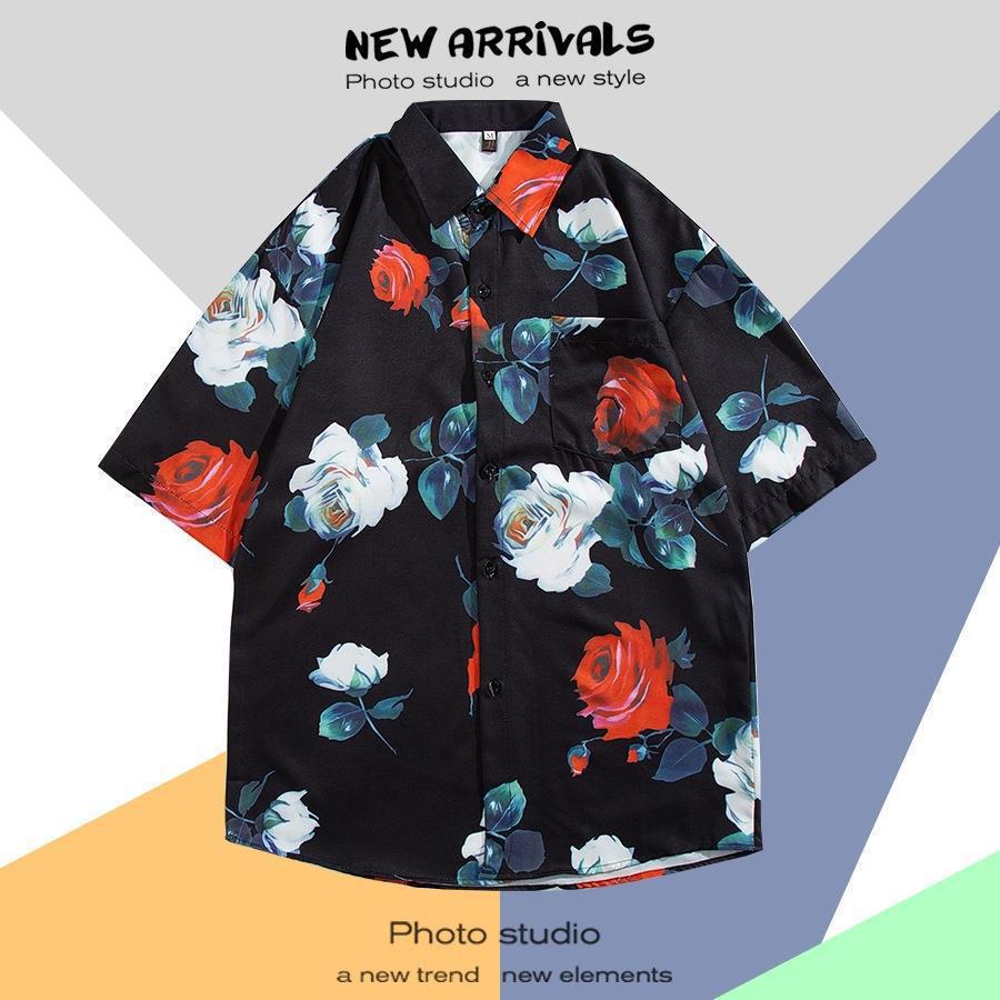 Men s Loose Fancy Hawaiian Print Short Sleeve Beach Shirt 2XL
Men s Loose Fancy Hawaiian Print Short Sleeve Beach Shirt 2XL