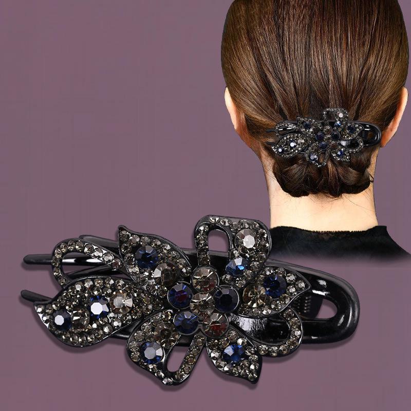 Корейская ретро заколка-краб со стразами - Большая в стиле «утиный клюв» для прически «пучок»
Корейская ретро заколка-краб со стразами - Большая в стиле «утиный клюв» для прически «пучок»
