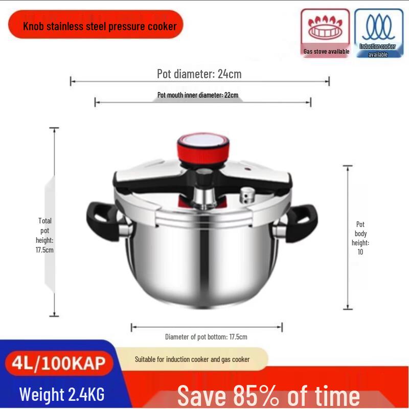 Zhishi Stainless Steel Pressure Cooker
Zhishi Stainless Steel Pressure Cooker