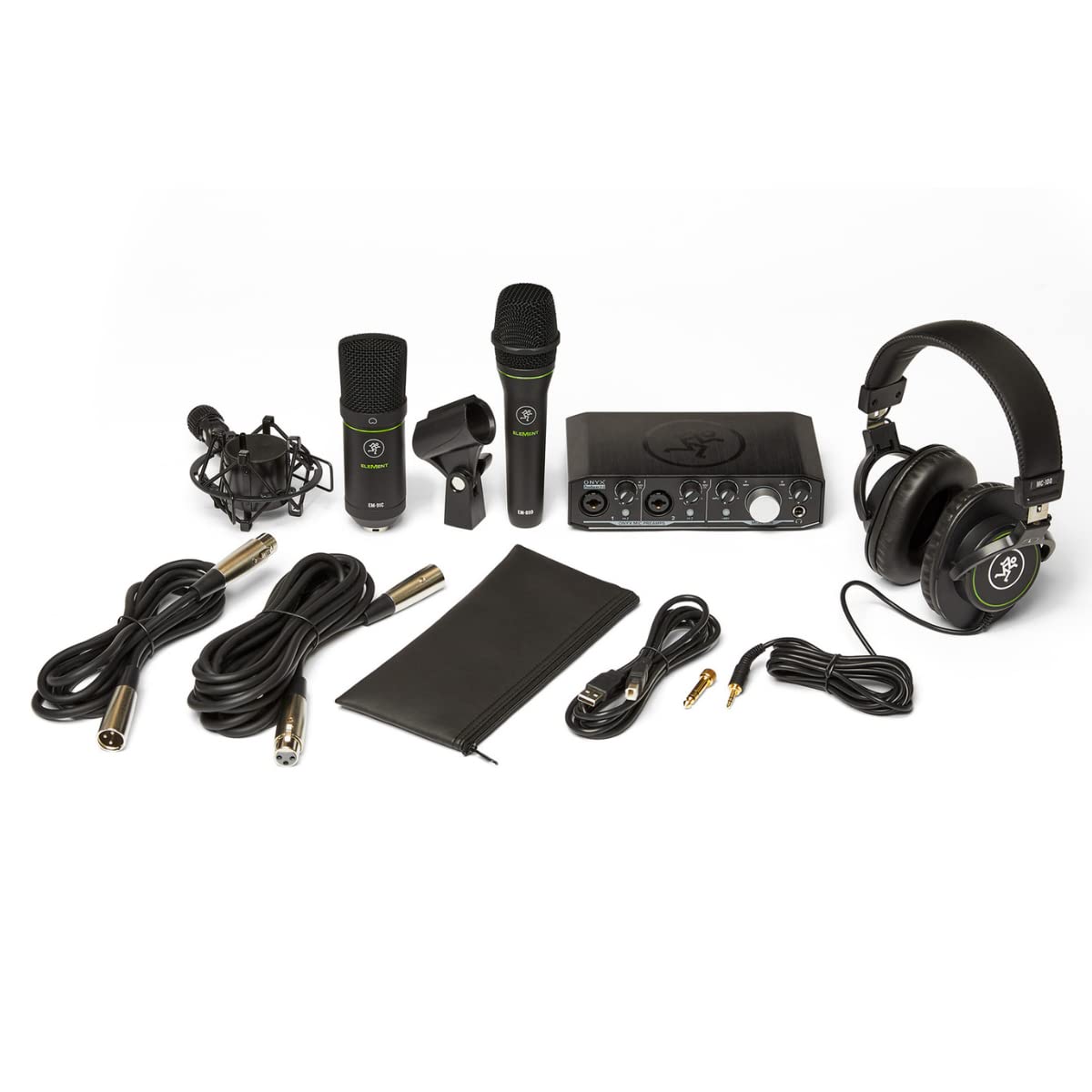 MACKIE Vocal microphone, condenser microphone, headphones, USB audio interface set Producer Bundle
MACKIE Vocal microphone, condenser microphone, headphones, USB audio interface set Producer Bundle
