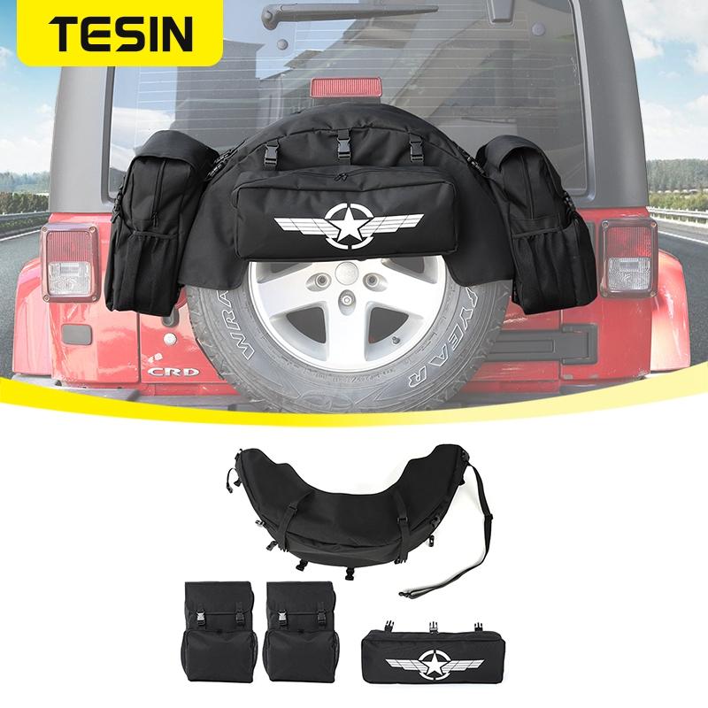 TESIN сумка для запасных шин для Jeep Wrangler JK TJ JL YJ CJ 1987-2023, универсальная сумка для хранения багажника
TESIN сумка для запасных шин для Jeep Wrangler JK TJ JL YJ CJ 1987-2023, универсальная сумка для хранения багажника